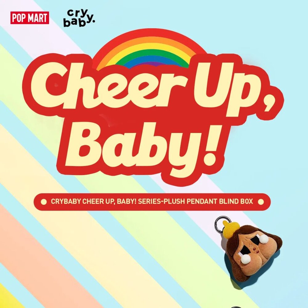 POP MART Blindbox Crybaby Cheer Up Baby Series Plush Bag Charm - Yellow NWOT✨ - Picture 4 of 6